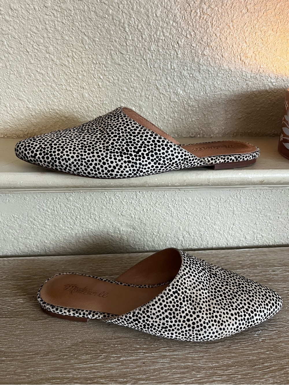Madewell Remi Mule Leopard Print Calf Hair Size 7.5